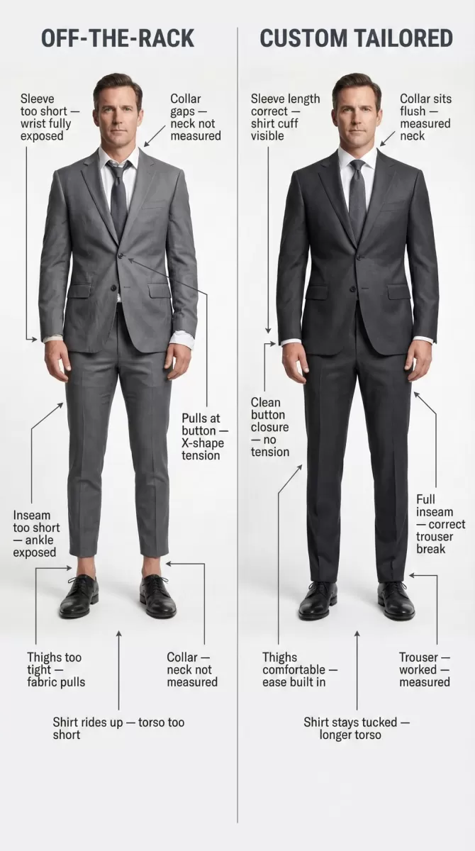 Why standard sizing fails big and tall men