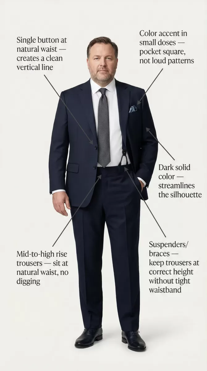 Big and tall for heavy-set or big-bellied men