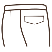 Modern flap with button