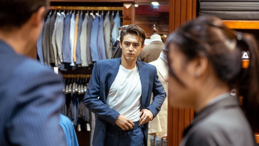 Bespoke wedding suit tailoring services for groom at Dunnio Tailor - The best affordable suits