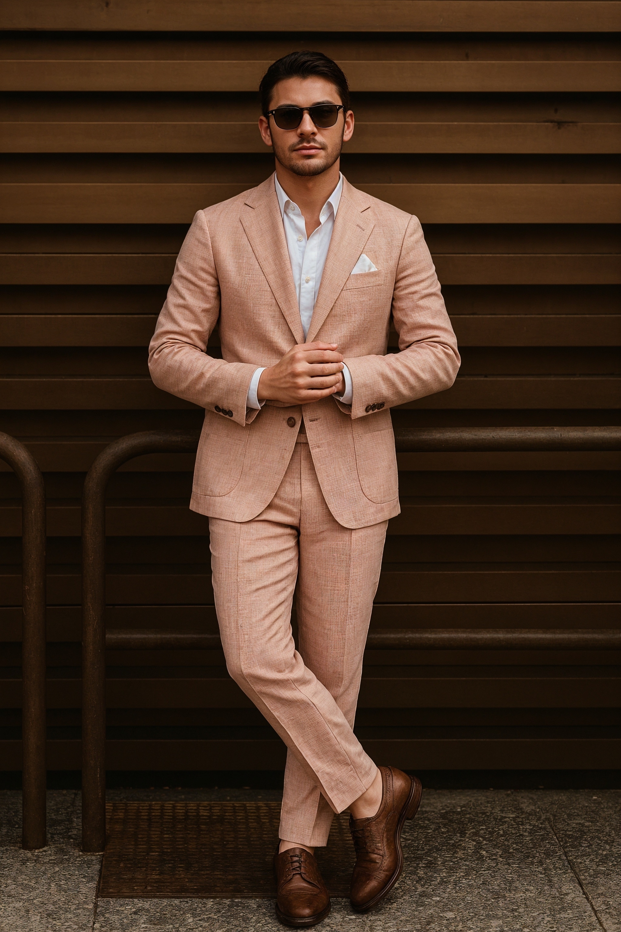 Soft pink outfit idea