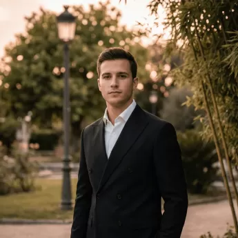 Custom black tuxedo & white shirt inner