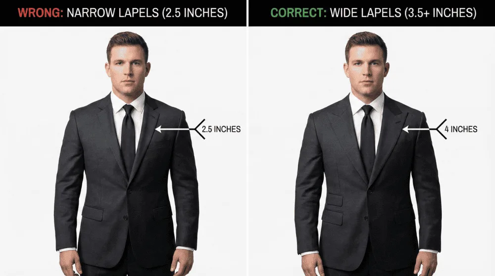 Lapel Proportion for Athletic Build