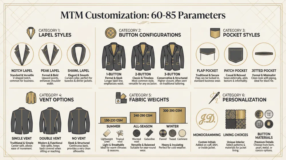 Customization options in MTM
