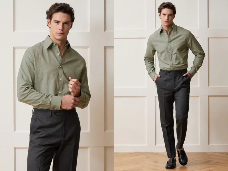 Italian Cotton-Linen Long Point Collar Dress Shirt - Todd Snyder-1