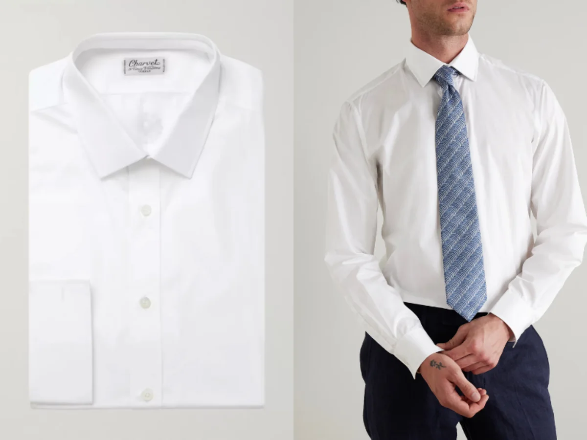 White Slim-Fit Cotton Shirt - Charvet