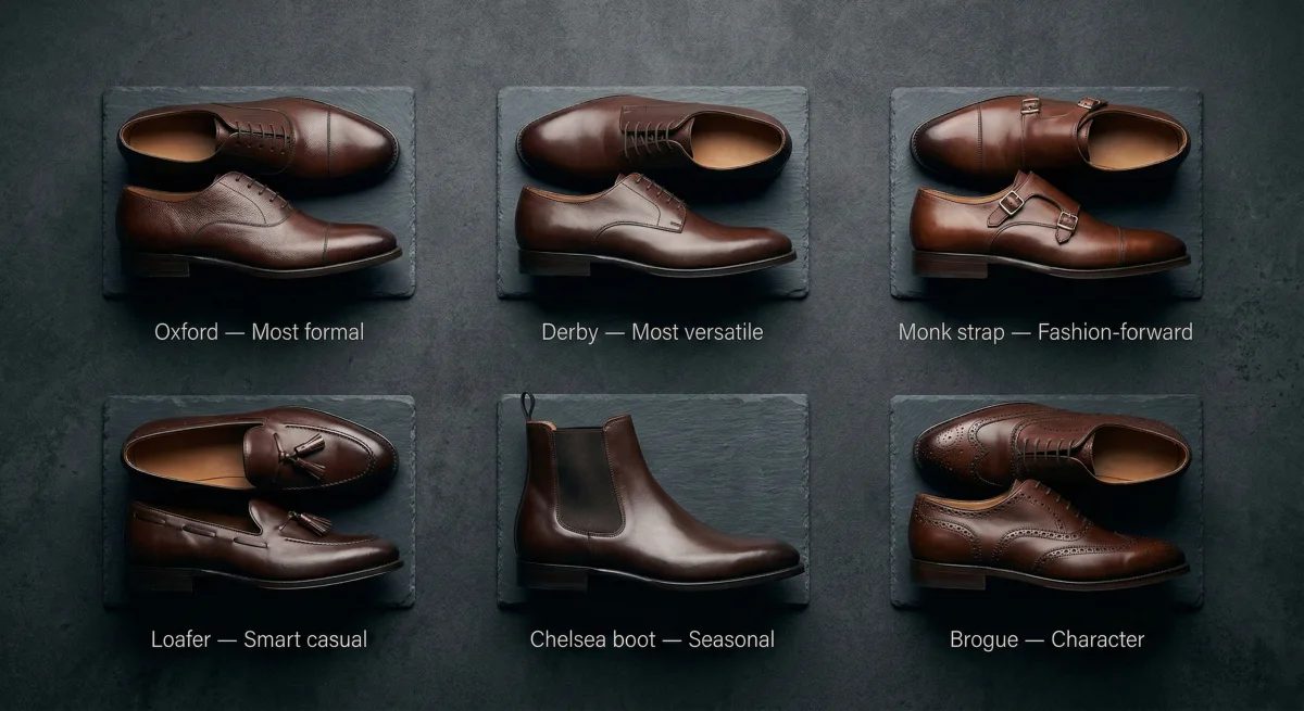 Shoe styles guide - Oxford shoes - the formal foundation
