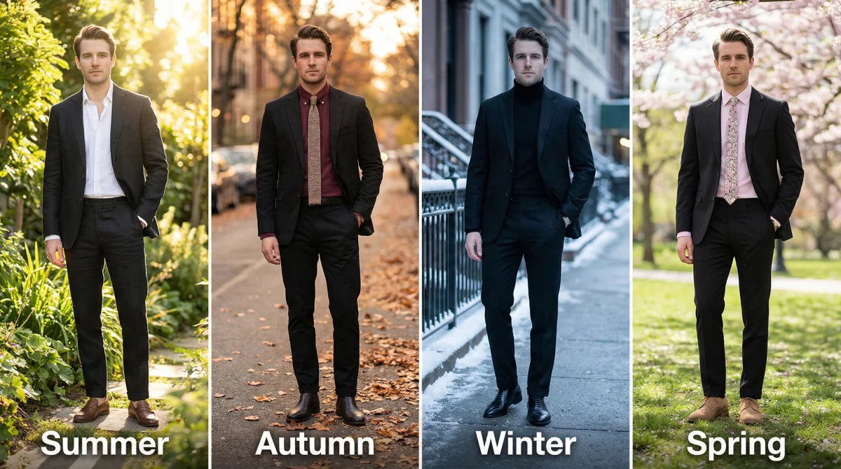 Seasonal black suit combinations -S10-01 Summer-S10-01
