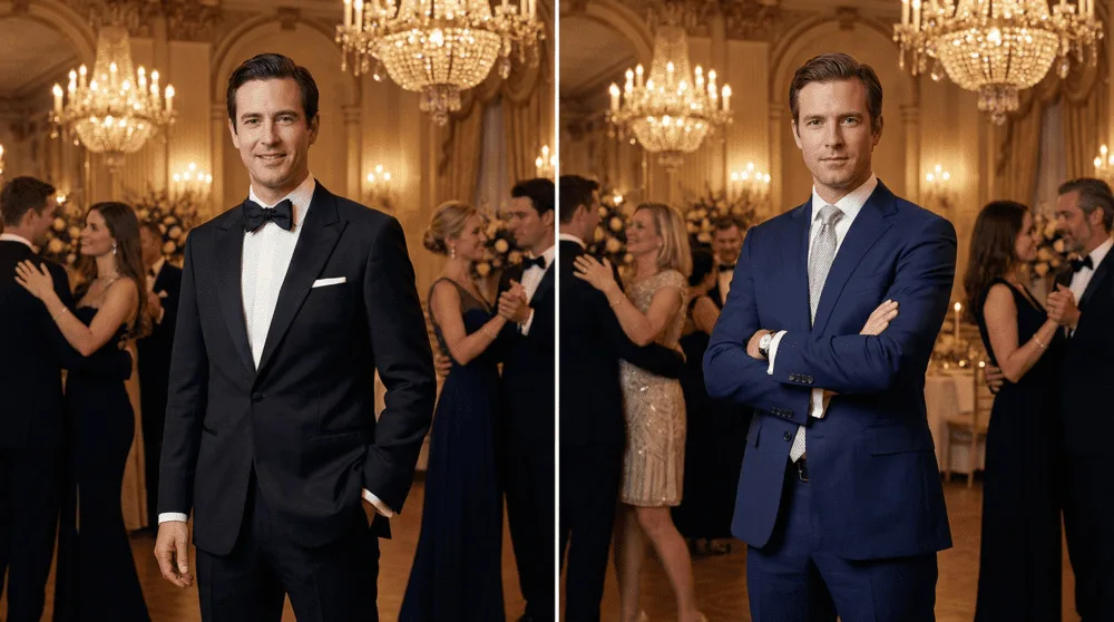 What is the black tie dress code?