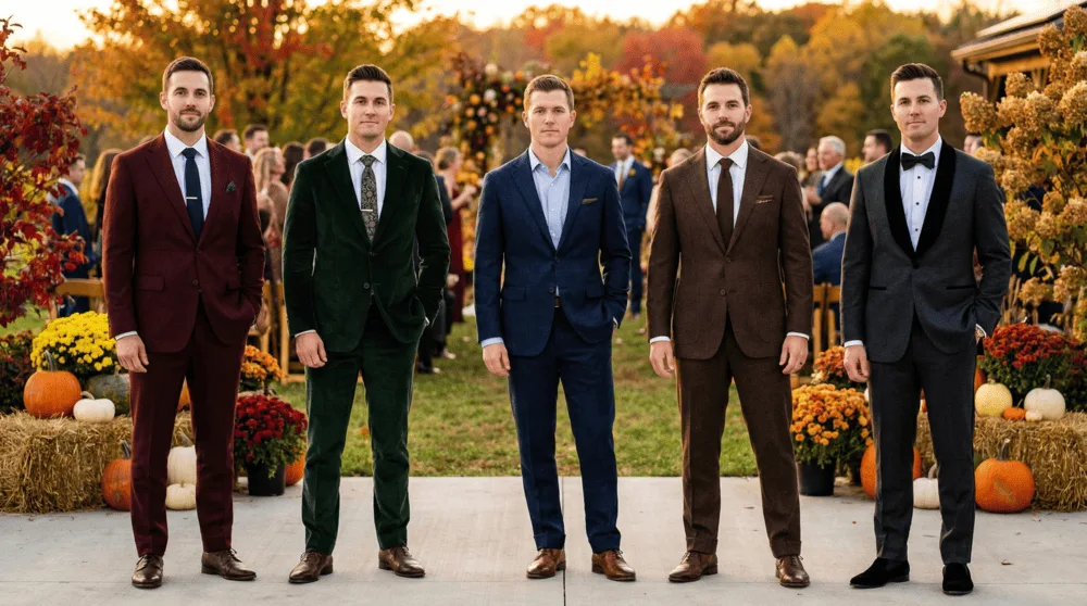 Fall Wedding Suits for Men-3-1 Deep jewel tones