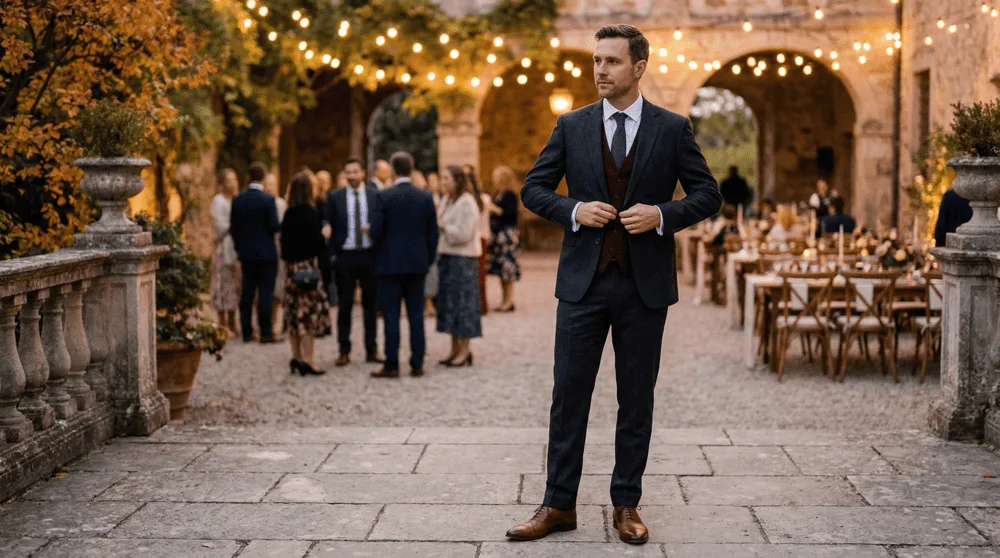 Fall Wedding Suits for Men-4.1-1 The waistcoat as centerpiece