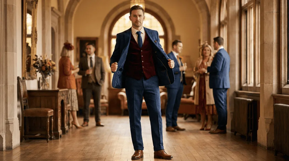Fall Wedding Suits for Men-4.2-1 Contrasting waistcoats