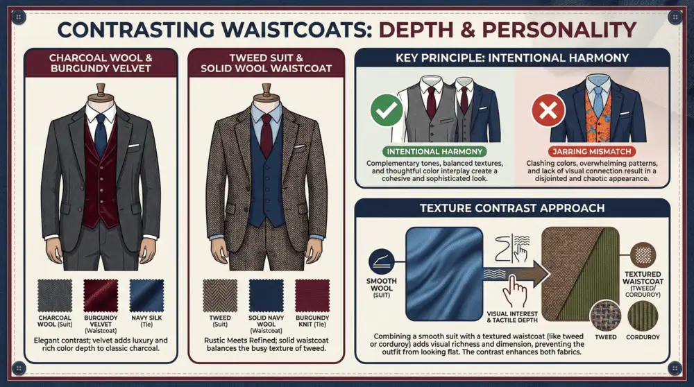Fall Wedding Suits for Men-4.2-2 Contrasting waistcoats