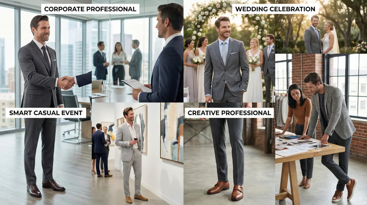 Grey Suits With Brown Shoes - 5.2 Matching shoe styles to occasions