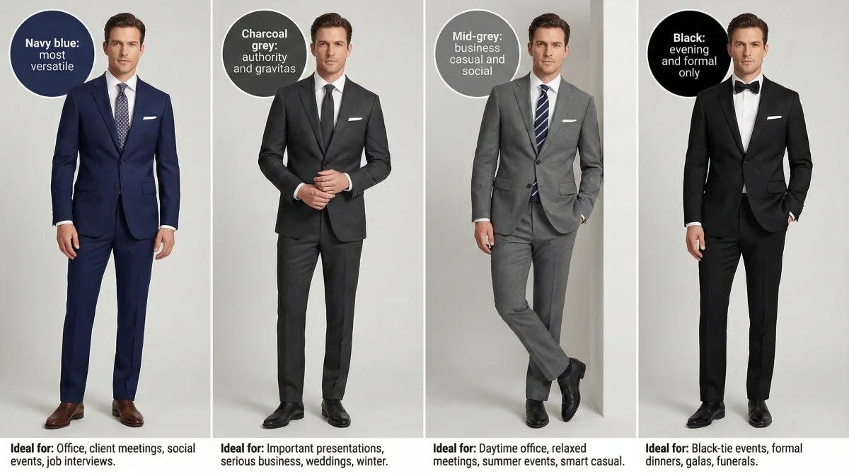 The foundational suit colors