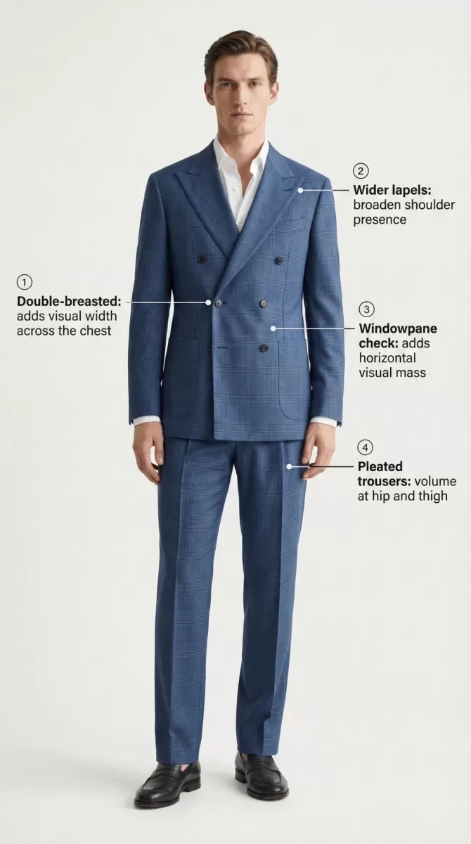 How to wear a suit for tall and slim or lean men