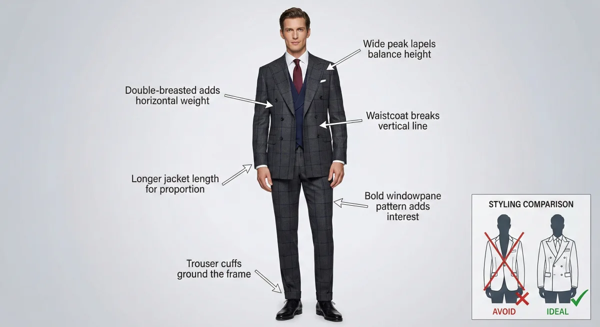 Tall and lean frame - Adding proportionate balance