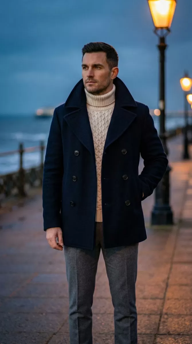 6.1-Midnight navy and vintage navy pea coat 6.1-Midnight navy and vintage navy pea coat