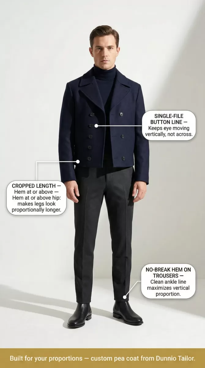 7.5-Pea coat for short men 7.5-Pea coat for short men