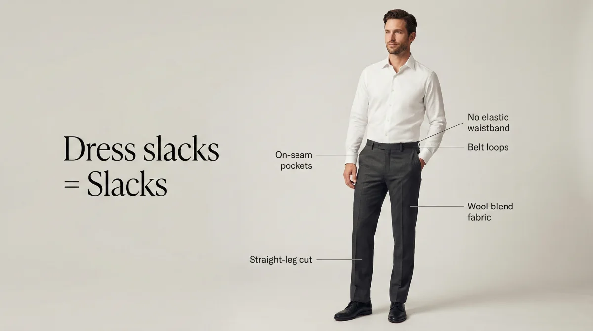 Slacks vs pants-Are dress slacks the same as slacks?