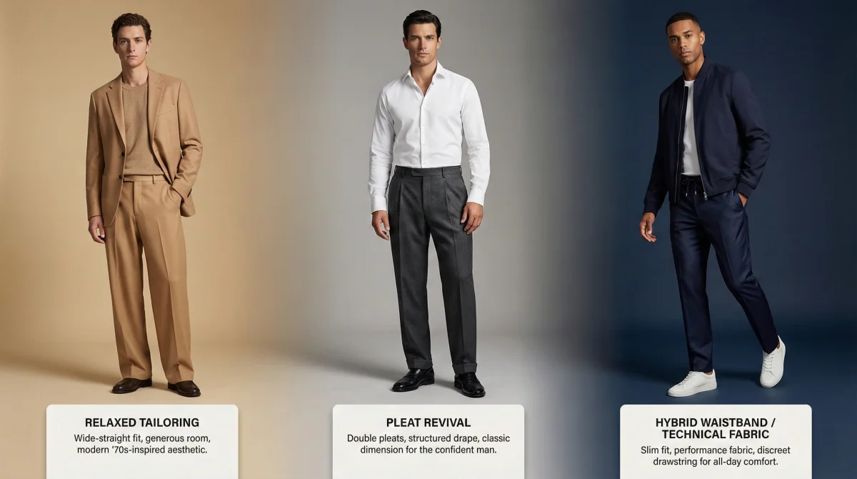 Slacks vs pants-2025 Menswear trends - What's new in slacks and dress pants