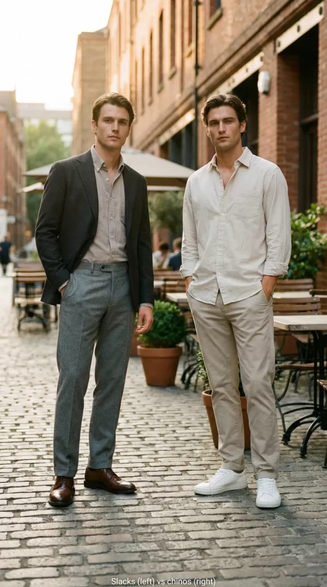 Slacks vs chinos