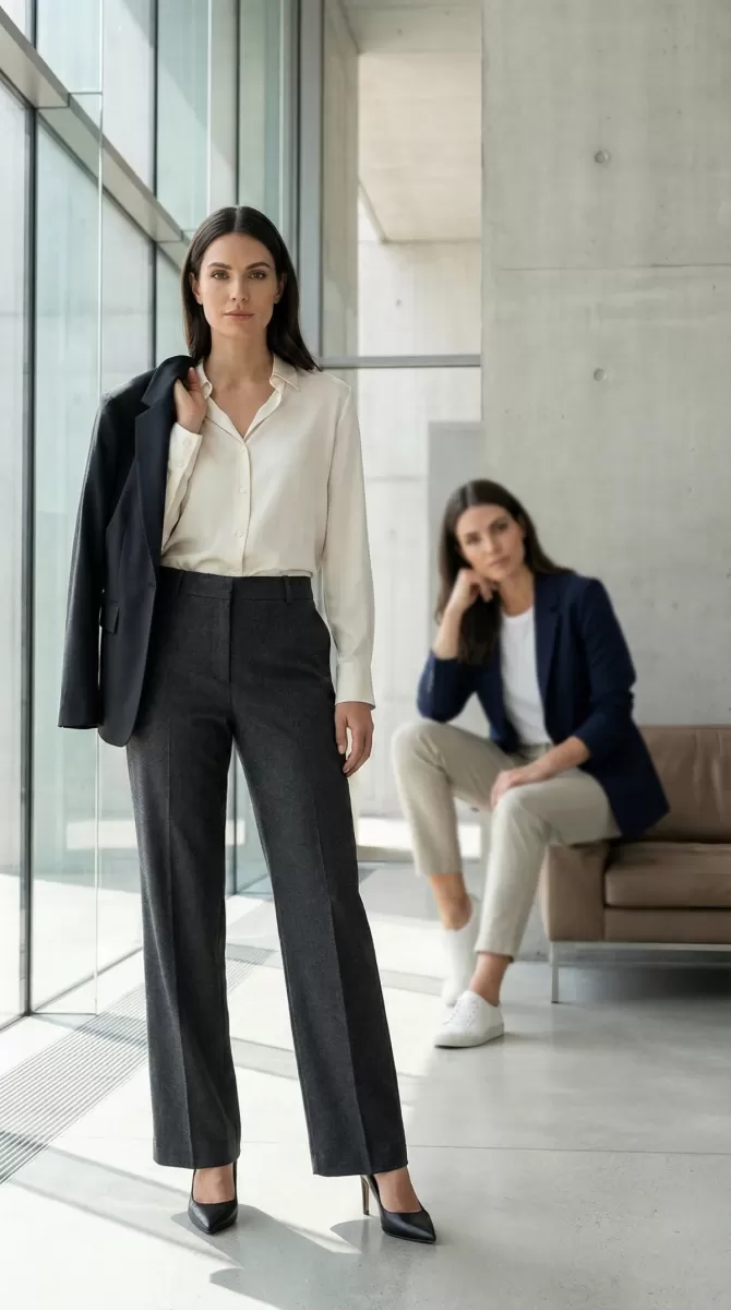 Slacks vs pants-Slacks for women