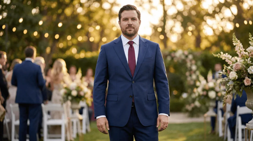 Spring Wedding Suits For men with fuller figures