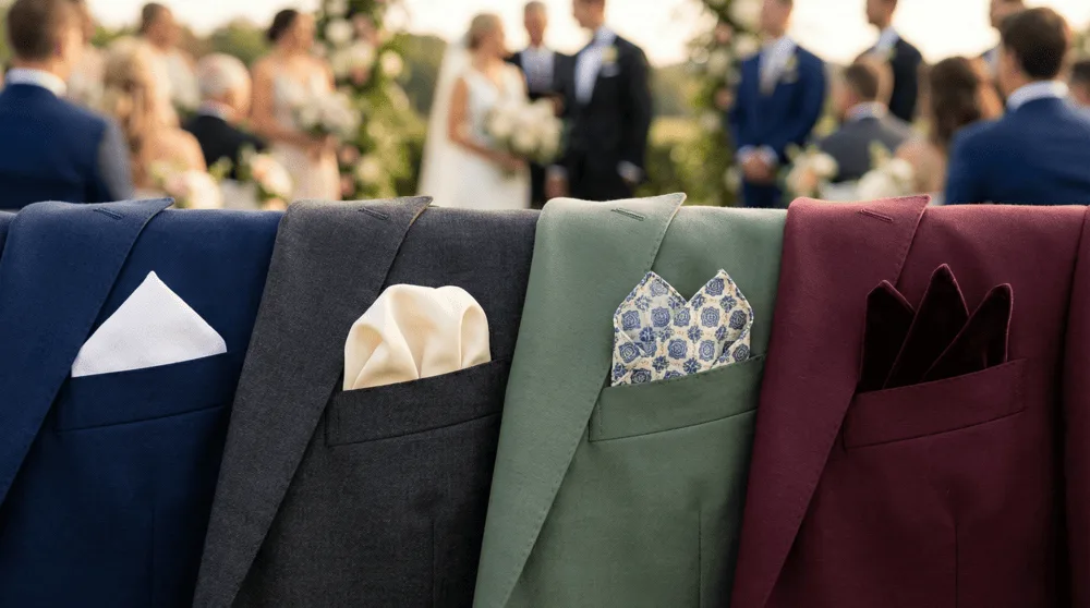 Spring Wedding Suits Pocket squares