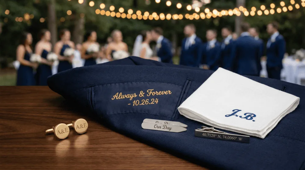 Spring Wedding Suits Personalized details