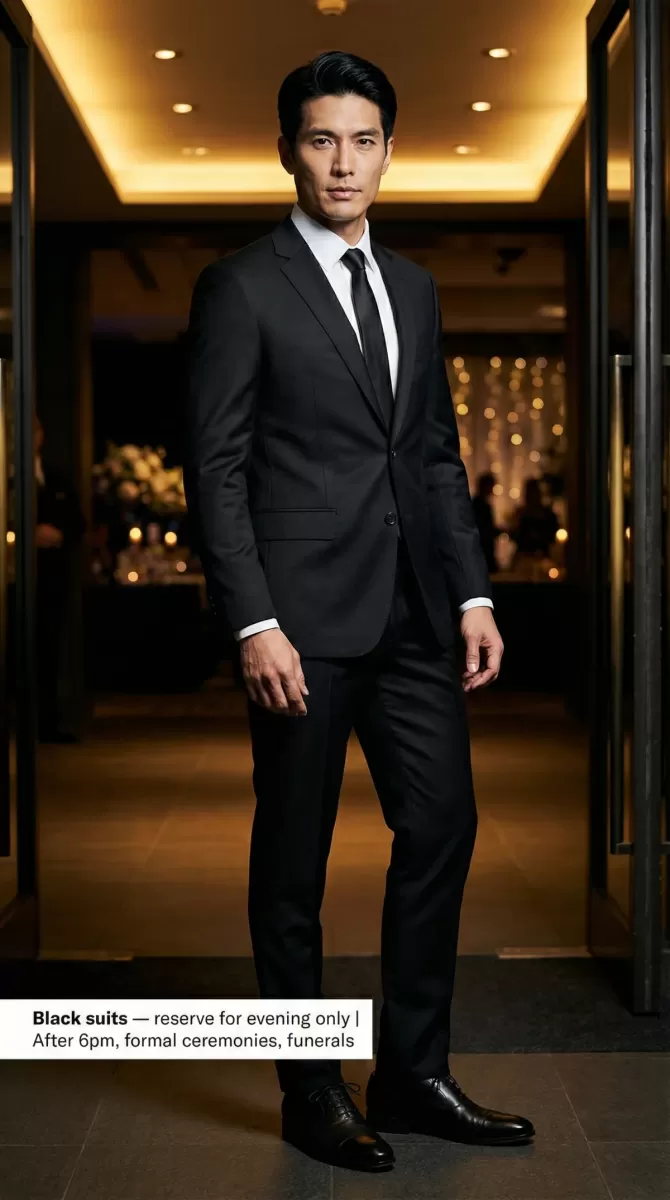 Black evening and evening only