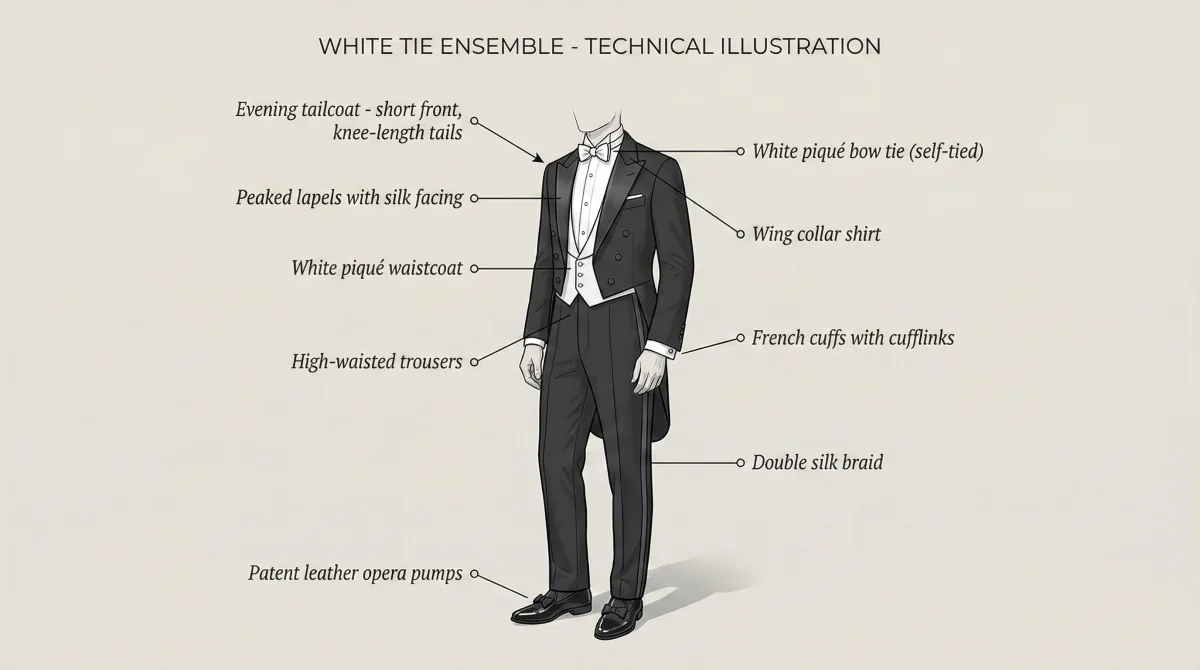 White Tie vs Black Tie-3 Formal dress code details