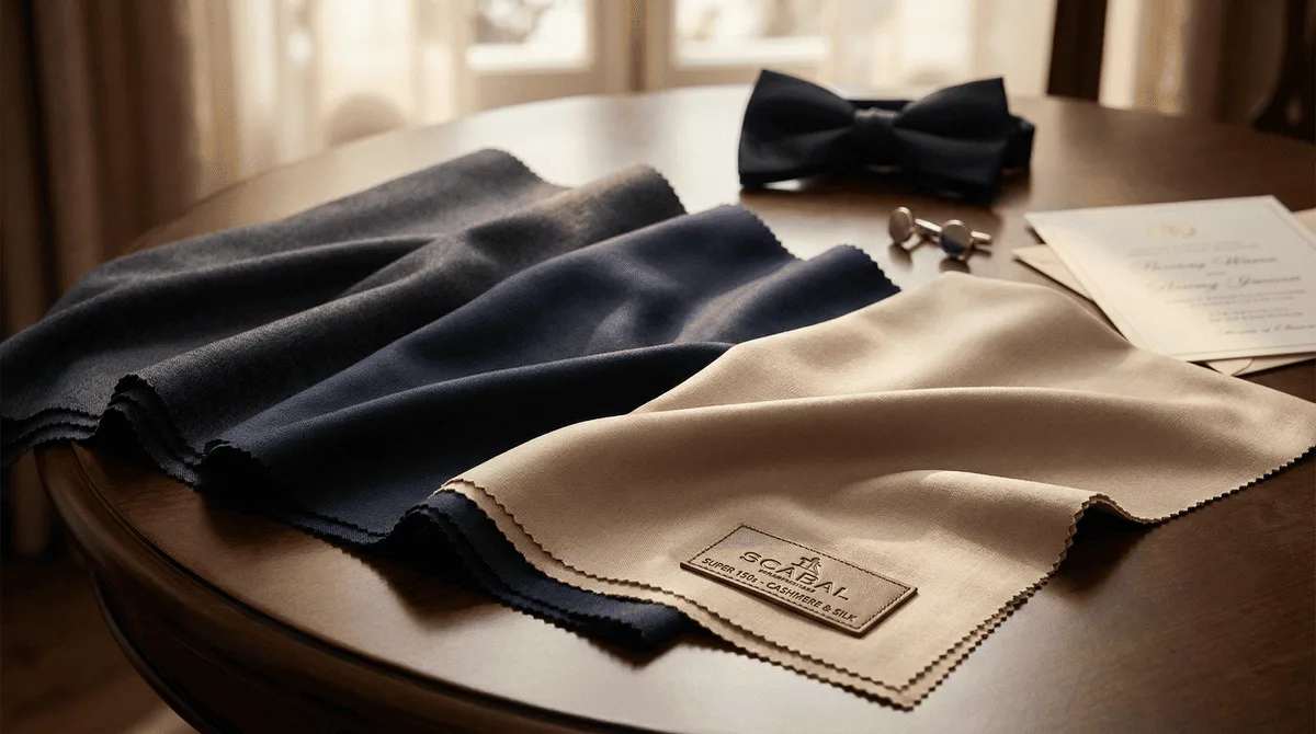 Top High-Class Fashion Brands Have Wedding Suits Scabal - Luxury blends for formal occasions
