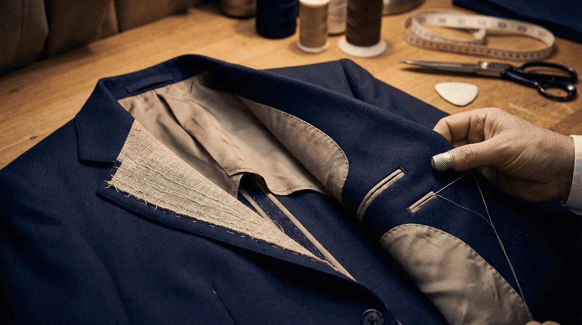 Top High-Class Fashion Brands Have Wedding Suits Technical construction - The full-canvas imperative