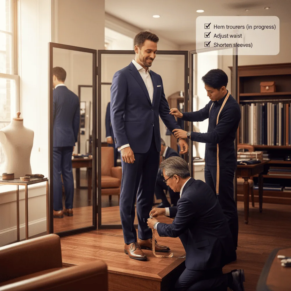 How to measure for a suit Final Fitting and Alterations