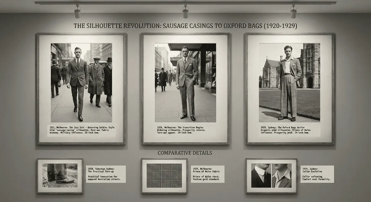 The Silhouette - From Sausage Casings to Oxford Bags