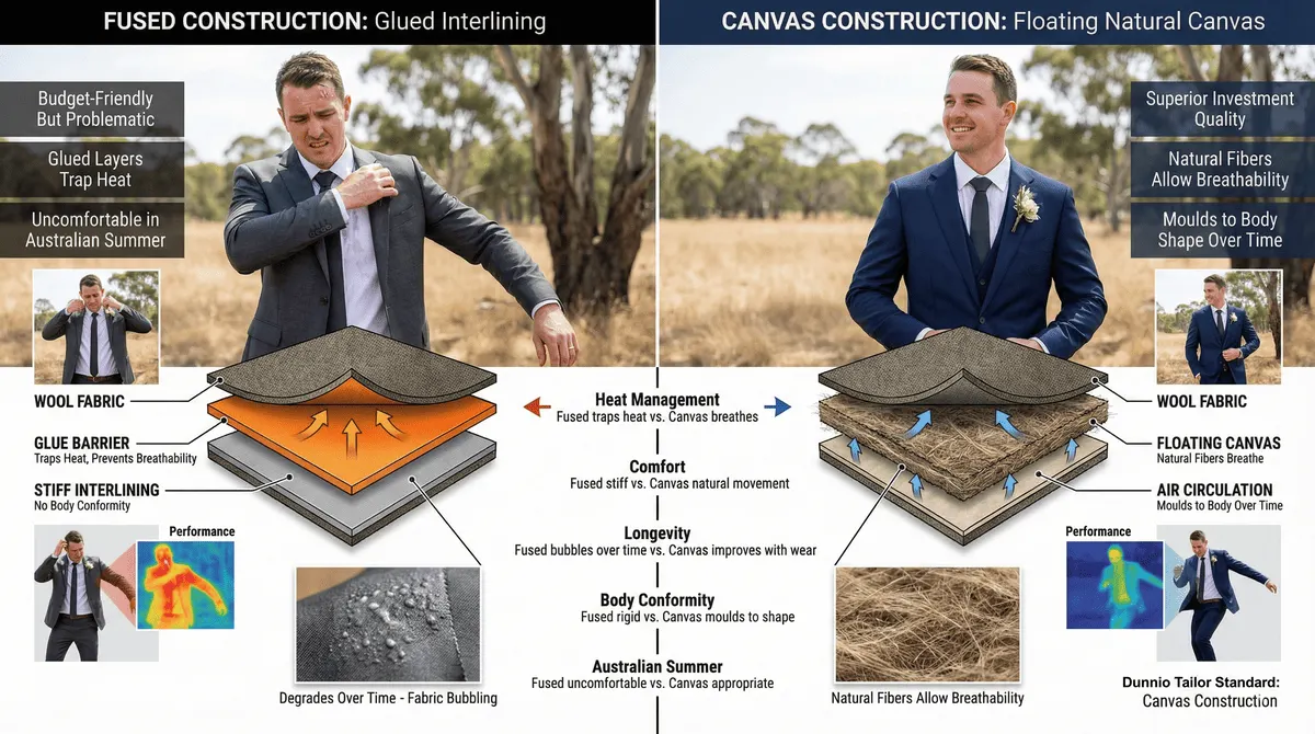 Fused versus canvas construction