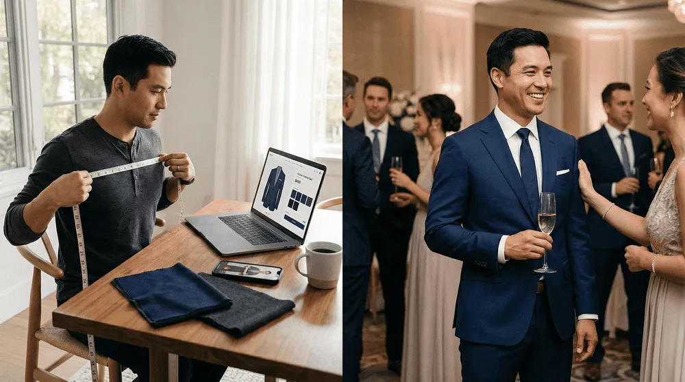 Affordable custom online - Comparing wedding suits options