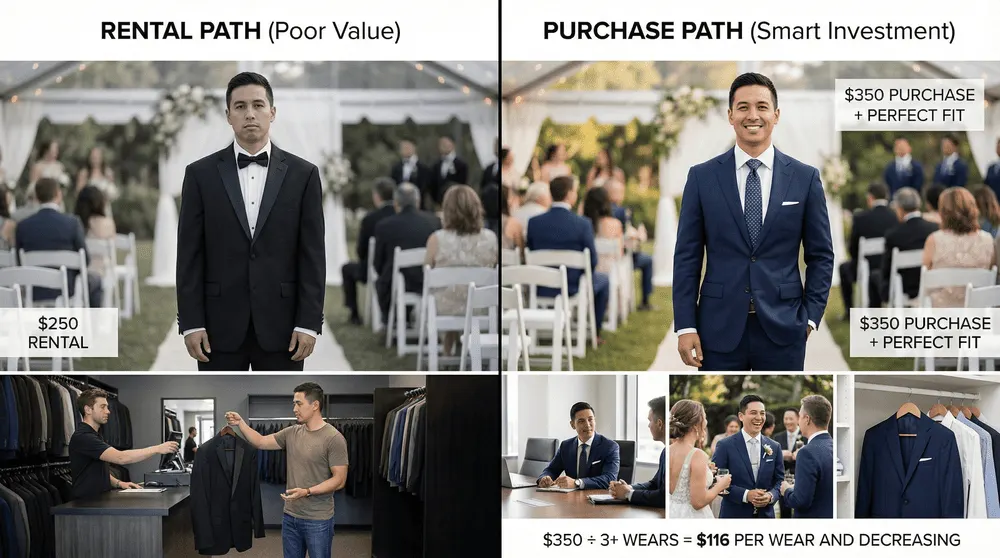 Is it better to rent or buy a wedding suit in Australia