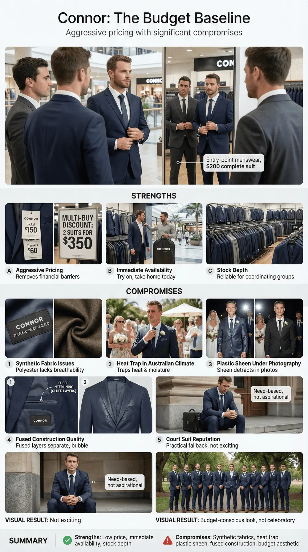 fast fashion brand have wedding suits Connor - The budget baseline