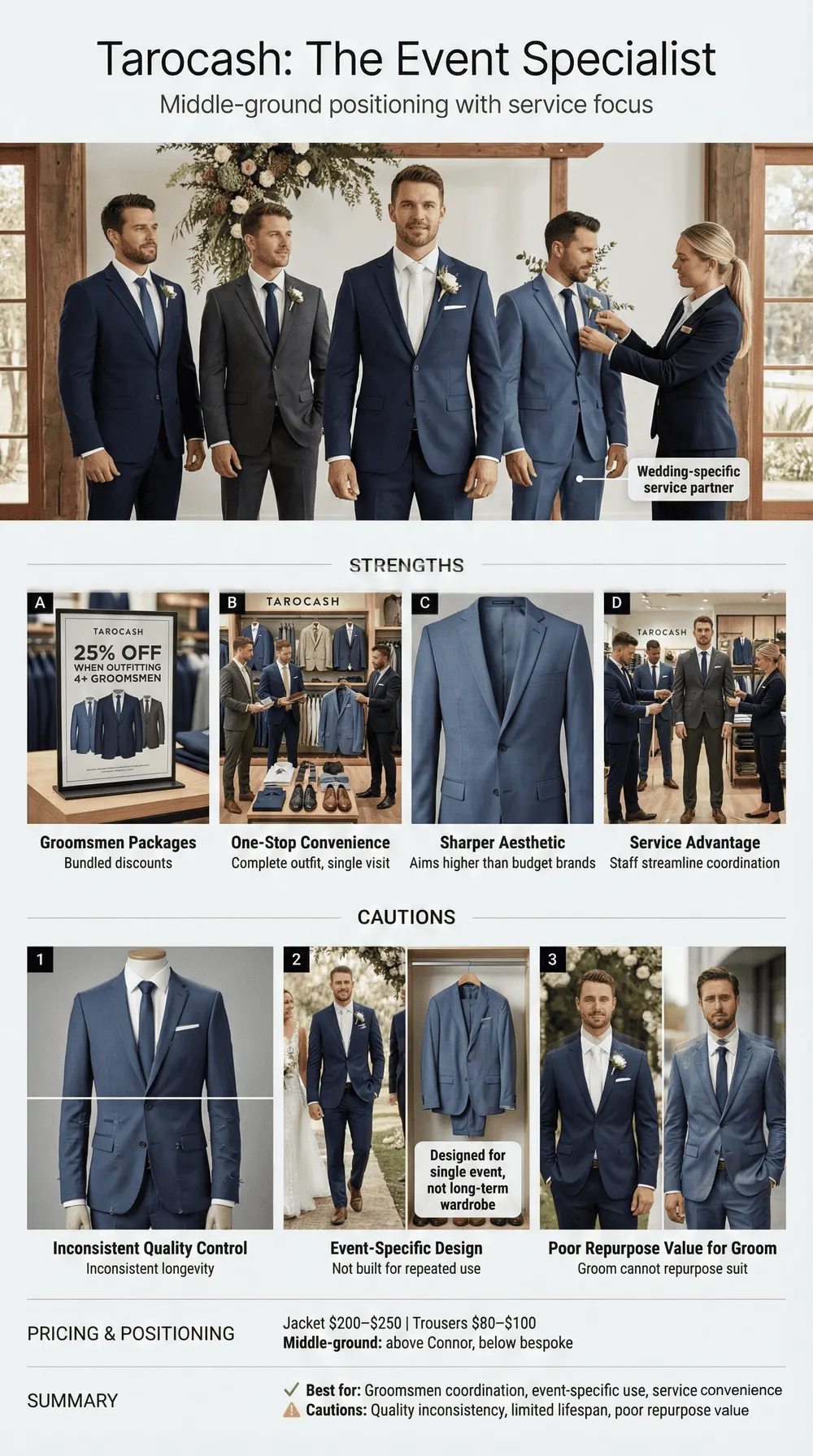 fast fashion brand have wedding suits Tarocash - The event specialist