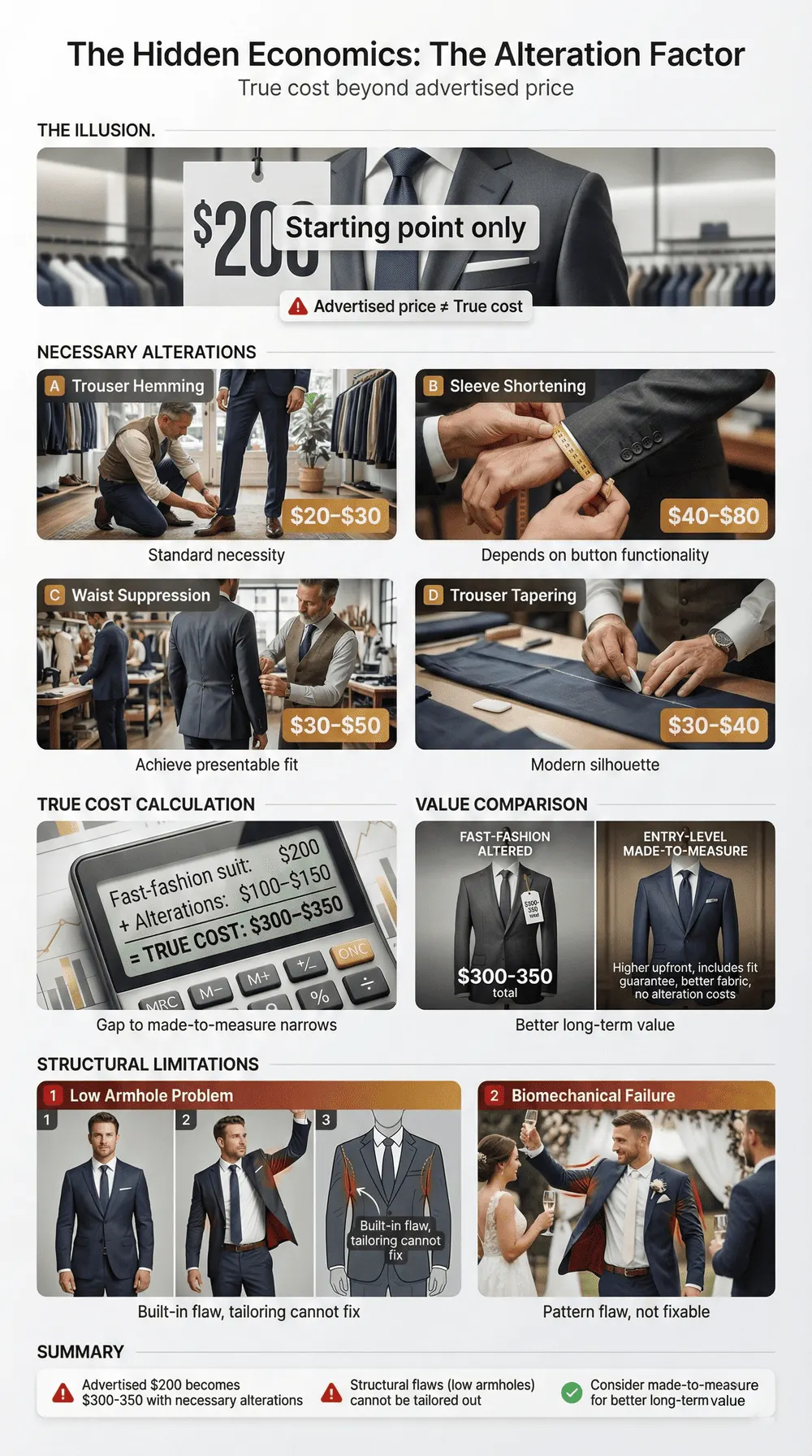 fast fashion brand have wedding suits The alteration factor