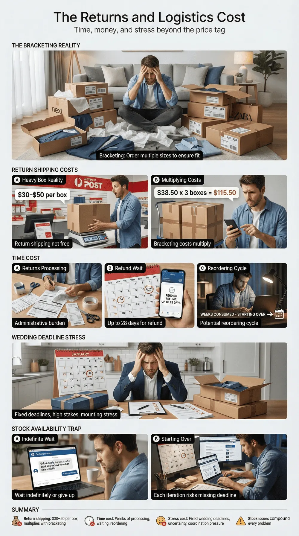 fast fashion brand have wedding suits The returns and logistics cost-1