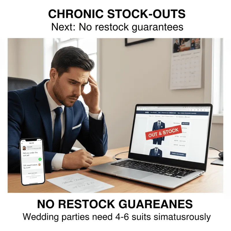 How Dunnio tailor's bespoke approach eliminates the pain points of off-the-rack suits Stock-Out Nightmare - Next Chronic Unavailability
