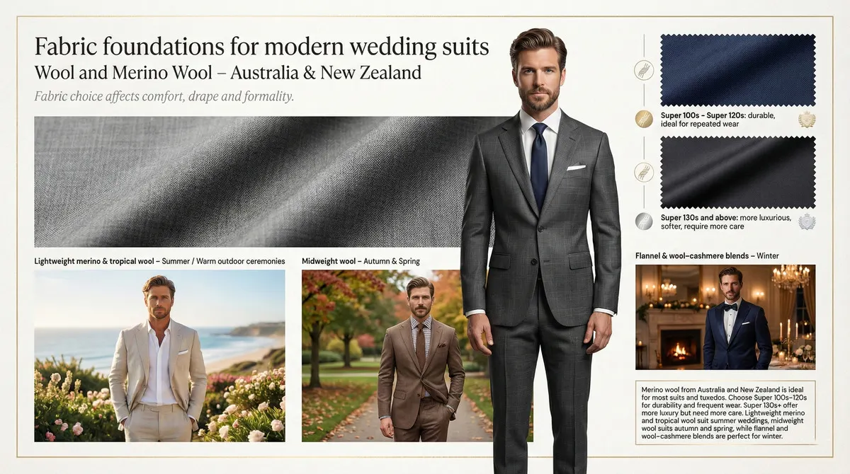 Wedding suits ideas by Dunnio Tailor Wool and merino wool