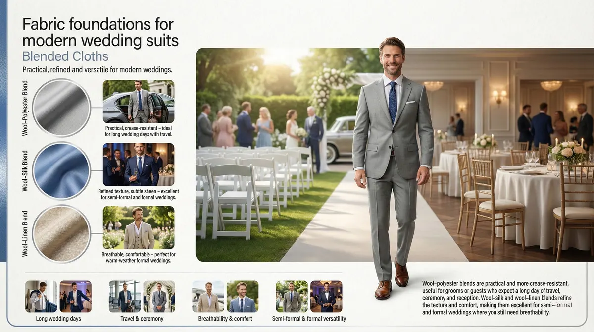 Wedding suits ideas by Dunnio Tailor Blended cloths