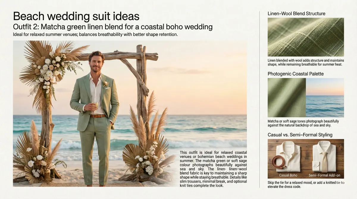 Wedding suits ideas by Dunnio Tailor Beach wedding suit ideas - outfit 2