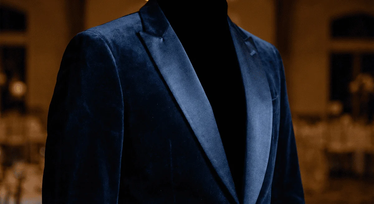 The Opulent Midnight Blue Velvet Tuxedo